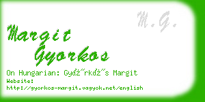 margit gyorkos business card